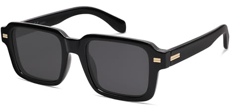 SOJOS Retro Quadratische Kunststoff Polarisiert Sonnenbrille SJ2345 | UV400-schutz, leichter rahmen, langlebig, für damen/herren