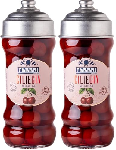 Fabbri Ciliegie Denocciolate al Liquore 470g (Confezione da 2)