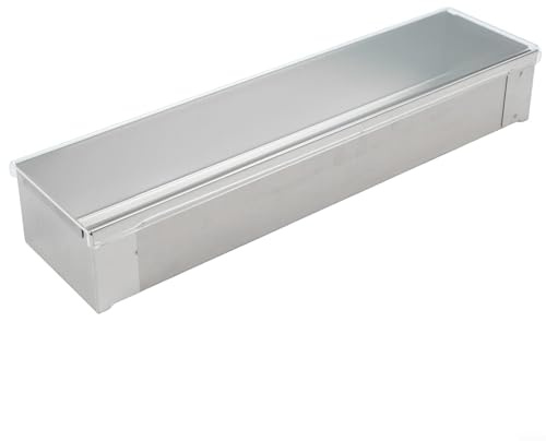 URPIZY Edelstahl Kuchenform Lang Rechteckig 40.3x10x6.5cm Backform Für Käsekuchen Tiramisu Mousse Dessert Mit Antihaftbeschichtung Professionelle Backwerkzeuge Für Hochzeit Familienfeier(B)
