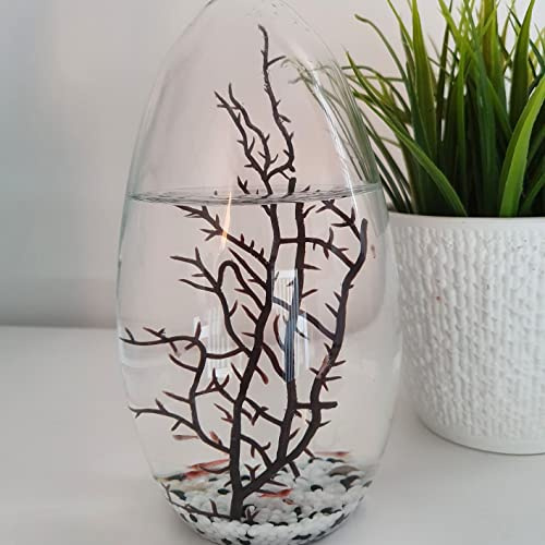 EcoSphere in Eiform - Miniaquarium aus der NASA Weltraumforschung - 19 cm Höhe