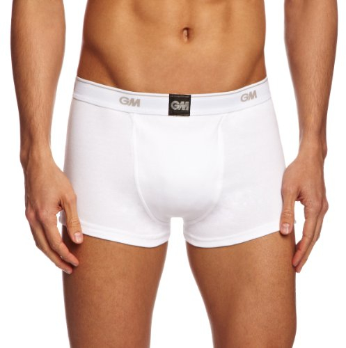 Gunn & Moore Mens Standard Boxer Shorts, White, S EU