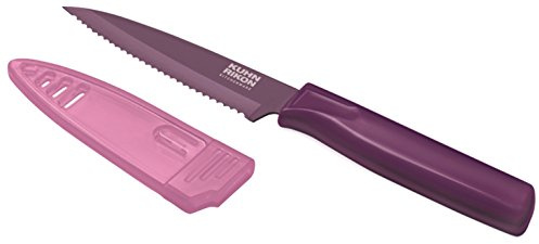 KUHN RIKON 22745 Colori 1 Rüstmesser gezackt, violett
