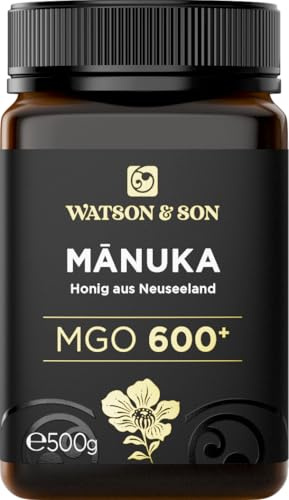 Watson & Son Manuka Honig MGO 600+ 500g | Premium Qualität aus Neuseeland