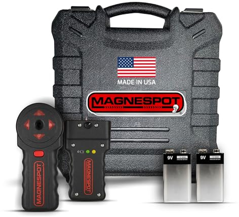 Magnespot XR1000-K2 Revolutionary for Reference Point Locator, Magnespot XR1000 W/Receiver, Transmitter & 9V Alkaline Batteries, Wall or Floor Drill Spot Locator for Drilling and Coring.