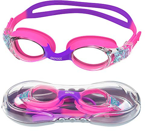 COPOZZ Kids Swimming Goggles, Child Swim Goggles Anti Fog UV Soft Frame for Kid Toddler