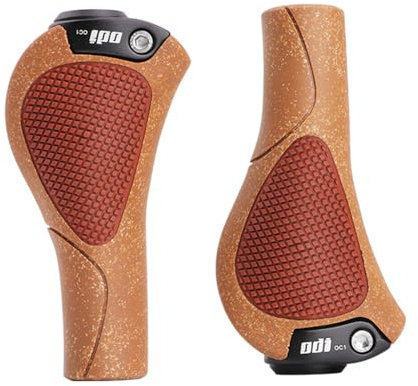 TentHome Fahrrad Lenkergriffe Ergonomische Fahrradgriffe Eiche Lenker 1 Paar rutschfeste abschließbare Griffe für Cruiser Cityrad Trekkingrad Rennrad MTB Faltrad Universal Braun