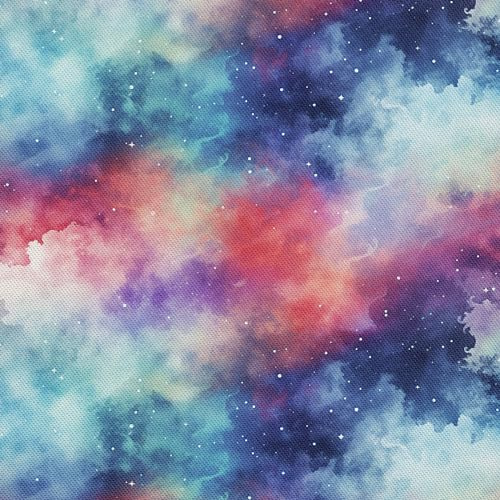 HEKO PANELS Stoff Oxford wasserdicht, Galaxie, 1 Meter 155 x 100 cm | Dekostoffe zum Nähen und Handwerken, blickdichte Möbelstoffe, Nähstoffe DIY, als Meterware erhältlich