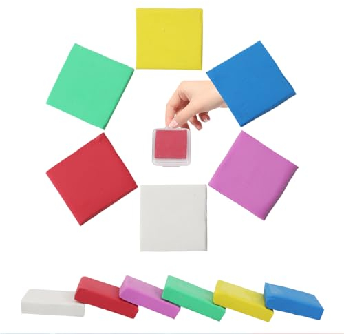 Goiern 6 Stück Knetradiergummis Weich Knetbar Radiergummi Knetgummi Radierer Kitt Gummi mit Kunststoffgehäuse Knetgummi Radiergummi für bunte Zeichnung Malerei