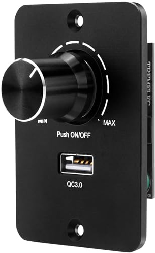 Aroidful DC 12V/24V RV Single Dimmer Light Switch