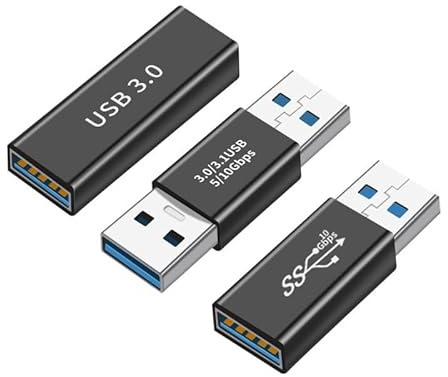 LIWEARE USB 3.0 Kupplung Adapter, USB A Buchse auf Buchse Konverter, Typ A Stecker auf Stecker, USB A Buchse auf Stecker Geschlechtskonverter Brückenverlängerungsstecker