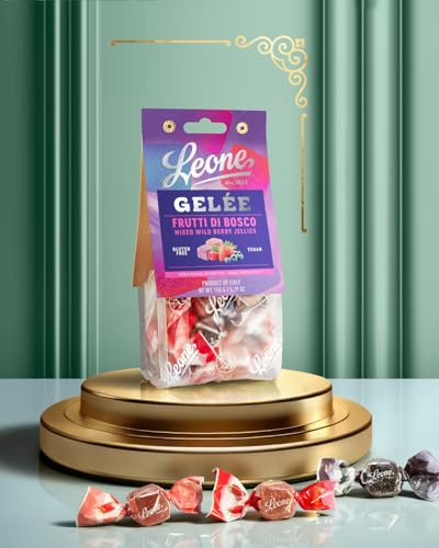Leone depuis 1857 - Sachets Pâtes de Fruits Fruits des Bois - Bonbons Gélifiés Leone Sans Gluten et Végans - 2 sachets de 150g (2 x 150g)