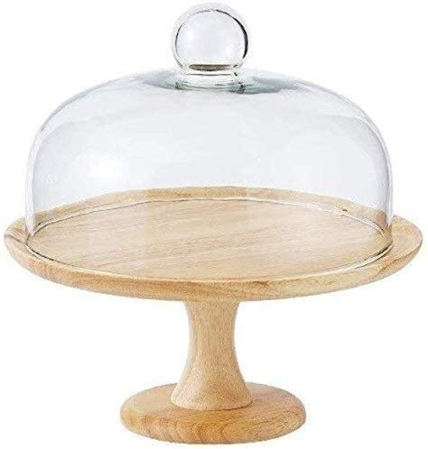 Présentoir à gâteaux, Assiette à Fruits, 80 à 10 Pouces, présentoir à gâteaux, pâtisserie, Pain, dôme en Verre, Restaurant Occidental, fête (Taille : 20, 320, 326 cm) (25,5 x 25,5 x 28 cm)