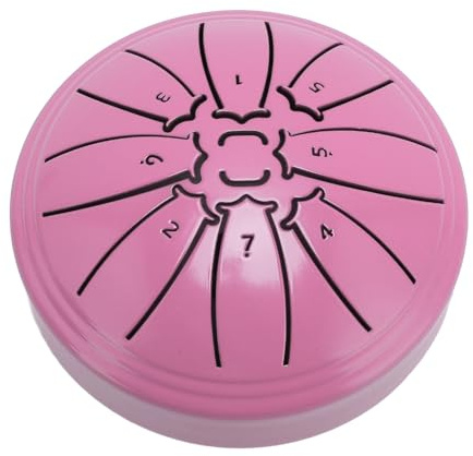 Handpan -Trommel, 4 Zoll Kleiner Stahlzungentrommel Tragbar für Unterhaltung (PINK)