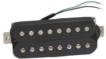 Harilla Doppelspulen-Tonabnehmerteile Musikalischer Hochleistungs-Hals- und Steg-Tonabnehmer Humbucker-Tonabnehmer für Bassgitarre, Brücke