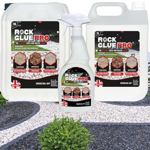 Gravel Binder For Bonding Stones, Mulch, Bark & Garden Paths Long Lasting Weatherproof Ready To Use Formula (1, 750ml)