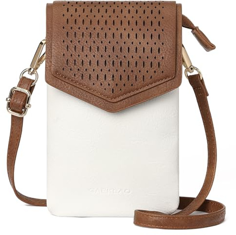 GAEKEAO Small Phone Bags for Women Cell Phone Purse Leather Compartment Crossbody Shoulder Bag Handbags with Card Slots