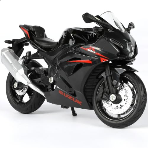 Risopen 1:18 Die-cast Motorcycle Compatible for Suzuki GSX-1000R | Die-cast metal fuel tank, fits 5-7in figures, perfect for display or collection