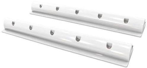 enjoy solar® Support de panneau solaire ABS 680mm Blanc | Lot de 2 déflecteurs de fixation | Idéal pour camping-car, van, caravane et bateau | Vis autotaraudeuses en acier inoxydable incluses
