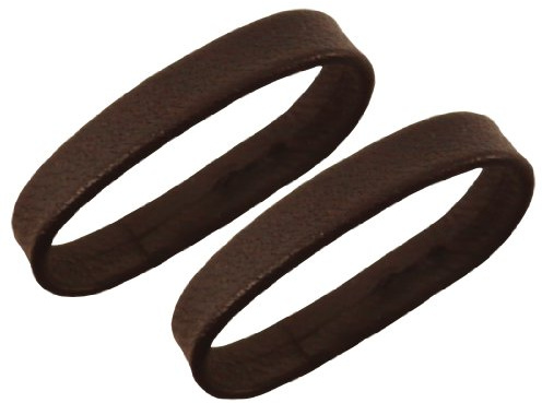 Uhrbanddealer Uhrenarmband Unisex 12-26mm, 2 Ersatz-Schlaufen, Kalbsleder Braun matt 5700
