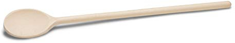 patisse 2048502 Cuillère de Bois Ovale 40 cm, Gold-top,silver-top