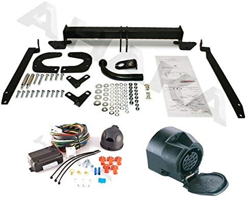 AHK Anhängerkupplung mit Elektrosatz 13 polig für Citroen Jumpy II/Fiat Scudo II/Peugeut Expert II 07- Anhängevorrichtung Hängevorrichtung - starr, mit angeschraubtem Kugelkopf