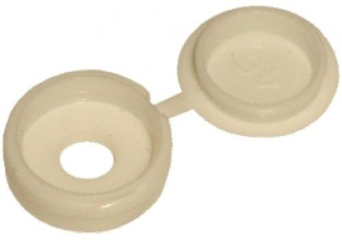 Beige Hinged Screw Cover Caps Pack of 20