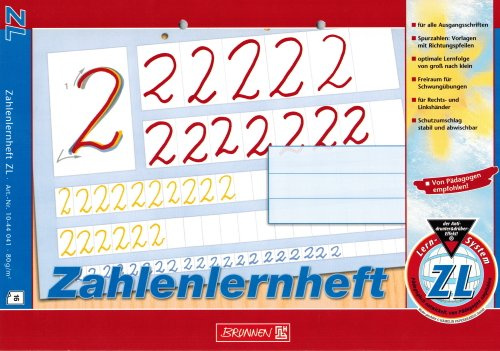 Lernheft/Zahlenlernheft Brunnen ZL/Din A4 quer MATHE