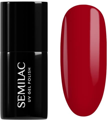 Semilac UV Nagellack 027 Intense Red 7ml Kollektion Hottie