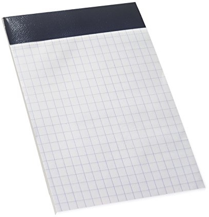 Enri, Bloc de Notas Pequeño Grapado Sin Tapa, Cuadrícula 4x4, Formato A7 (10,5 x 7,4 cm), 80 Hojas Microperforadas, Pack 10 Libretas