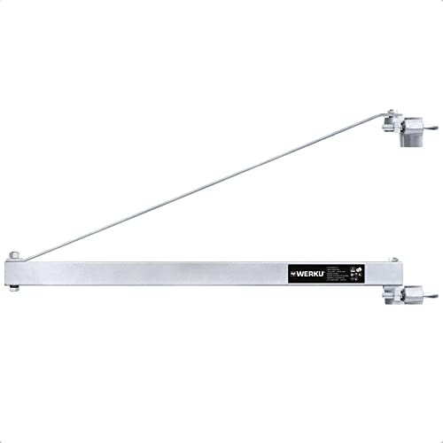 Werku WK400510, Soporte Polipasto, Capacidad de carga 600 kg, Largo de 750 mm, Acero inoxidable
