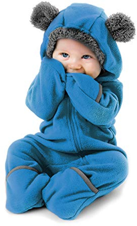 Cuddle Club Unisex Baby Fleece Bunting Strampler für Kleinkinder und Kleinkinder | Dino Baby-Strampler mit Kapuze, Autositzfreundlich, wandelbare Fäustlinge und Schühchen, warme Jacke, Winteranzug-Kleidung