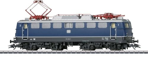 Märklin – Elektrolokomotive Baureihe 110.1 – 37108 Klassiker, mit Scherenstromabnehmer, 1973, digital, Modelleisenbahn, H0, E-Lok, 18.9 cm