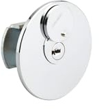 Boîte à Clé Tube à Encastrer, avec Cylindre, 2 Clés, 150x58 mm, Résistance Optimale, Mécanisme à 6 Goupilles, Finition Chrome Poli, Résistant à La Corrosion, Laiton, THIRARD