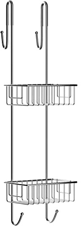 Bamodi Duschablage – Duschregal zum Hängen – Edelstahl – Maße: 70 x 18,5 x 21 cm, SIlber
