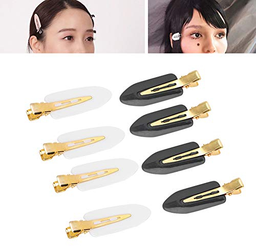 12 pinzas para el cabello con pasador sin costuras sin arrugas, sin doblar para peinar el cabello, 2 colores para aplicar maquillaje, lavado de cara para peinar el cabello