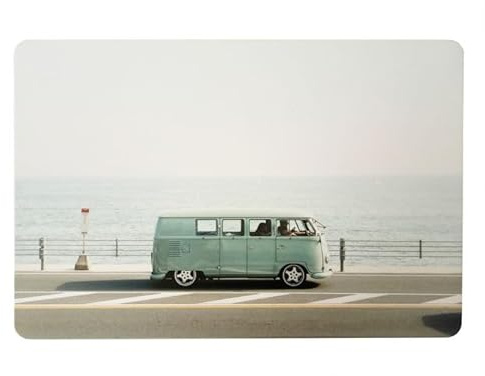 Schreibtischunterlage VW Bus Bully am Meer 40 x 60 cm abwischbar