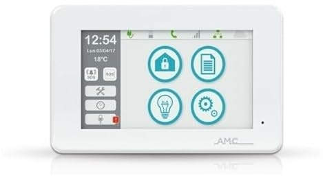 Dieffematic AMC Unika Tastiera Touchscreen con Lettore RFID/NFC - Display 5 Pollici per Sistema Allarme Sicurezza