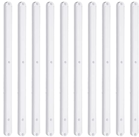 Guide per Cassetti in Plastica, Guide Estraibili (5 Paia, Bianco, 298 mm)