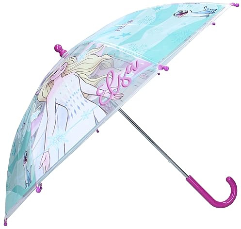 Vadobag Regenschirm Frozen | Sunny Days | Disney Frozen | Regenschirm, blau, 72,0 cm