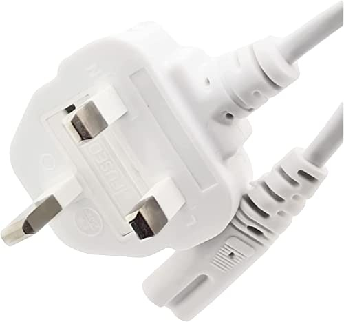 iSeventy9 3 Metres Figure 8 Power Cable 3 Pin Plug to C7 Lead Compatible for LED or Smart TV White