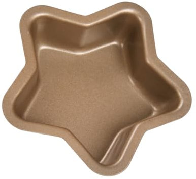 BESTonZON Kuchenform Aus Kohlenstoffstahl 4 Zoll Nicht Geformte Sternkuchenform Zum Backen und Dekorieren