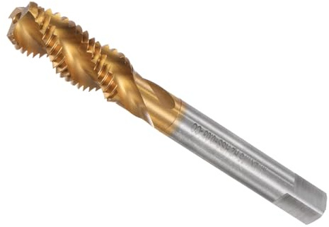 CoCud Tarauds à Spirale Taille de Filetage M12 x 1.75 + 0.03 | Acier Rapide Au Cobalt pour Filetage Métrique, pour Aluminium Acier Inoxydable Bronze Plastiques