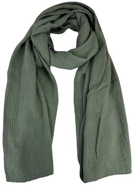 stylx Weichster Musselin Tuch Damen LANGER SCHAL Musselin Schal, Muslin Nursing Scarf 64 x 210 cm Musselin Tücher Damen, Musselintücher, Tuch Damen, Musselin Halstuch, Halstuch Damen