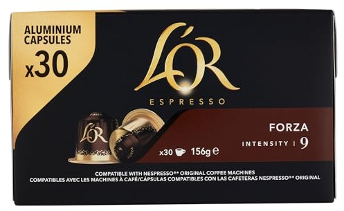 L Or Cafe en Capsules Forza (intensite 9) - La boite de 30, 156g
