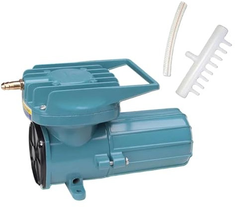 LOVIVER Aquarium Air Pump DC 12V Pond Air Pump,Tool Metal Tank Air Pump for,Aquaculture,Commercial Use Hydroponics, 12V 60W, 220x110x136mm