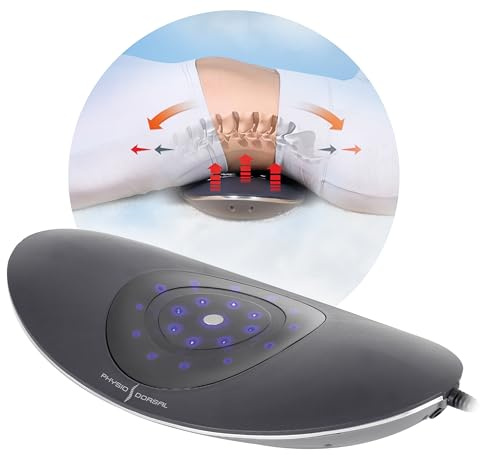 PHYSIO DORSAL 5 in 1: Sistema di allungamento lombare-dorsale. Aiuta ad alleviare il mal di schiena e disturbi derivati. 5 Terapie: Presoterapia, Massaggio, Magnetoterapia, Termoterapia e Infrarossi