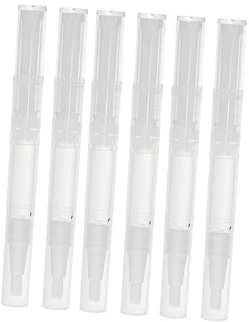 MUSISALY 6 Pezzi Contenitori Vuoti Per Olio Punta A Pennello Tubetti Per Lucidalabbra in Materiale Pp Portatili