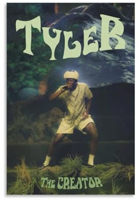 Hotoice Tyler Poster The Creator Sänger Musik Vintage Cover Poster für Zimmer Ästhetische Leinwand Wandkunst Schlafzimmer Dekor 20 x 30 cm