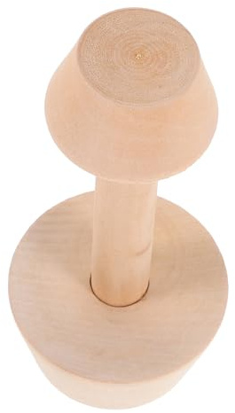 Warmhm Egg Mould Tartlet Tins Wooden Tart Tamper Pastry Mould for Baking for Egg Tart Pie Crimping