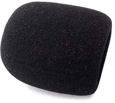 Bonnette de Microphone 36mm Noire, Capuchon Micro en Éponge